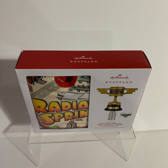Hallmark Keepsake Miniature Tree Topper Skirt Radiator Springs Disney Pixar Cars - Picture 2 of 6